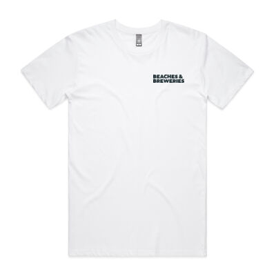 Beaches and Breweries White Tee Thumbnail